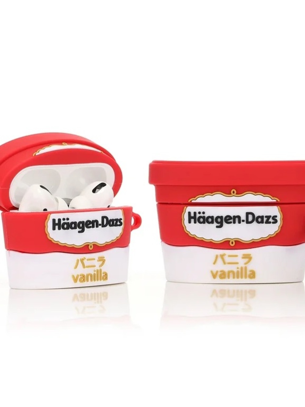 Häagen-Dazs Red & White Vanilla Ice Cream AirPods Case